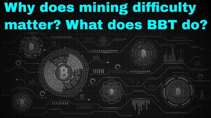 How does cryptocurrency mining difficulty work and why should you care as a miner?